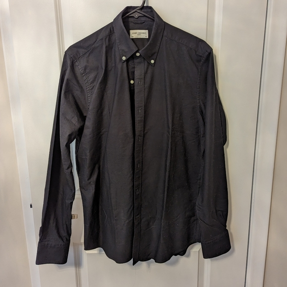 Black Oxford Shirt - John Henric - Picture 3 of 5